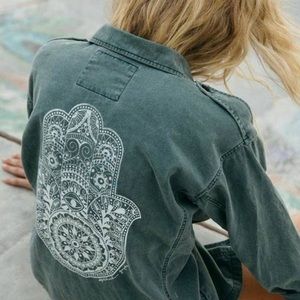 Spiritual Gangster Henna Hamsa Jacket